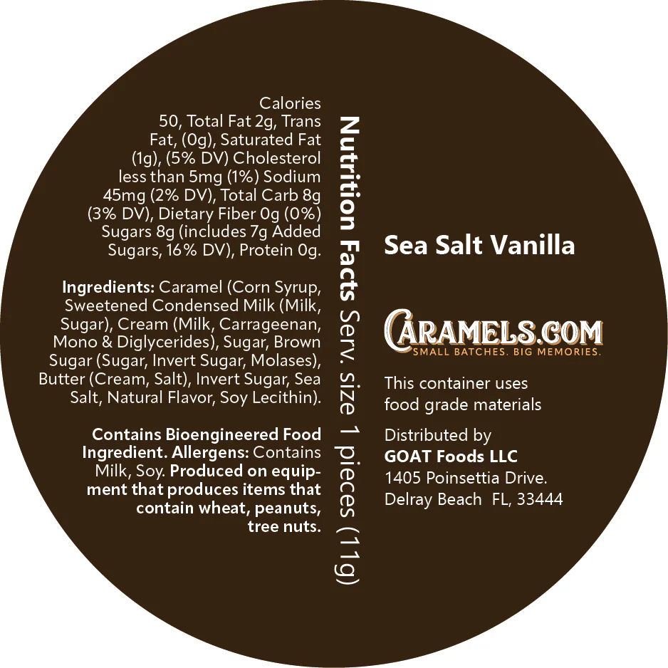 Sea Salt Vanilla 6 Sea Salt Vanilla