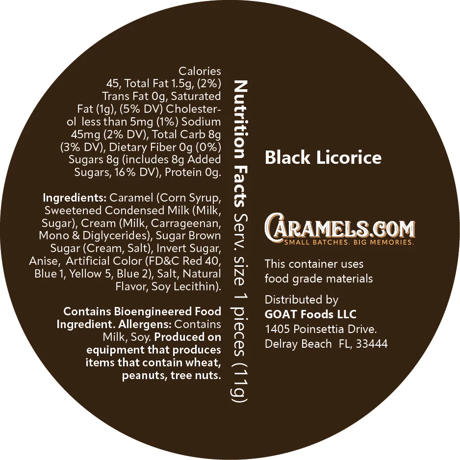 Black Licorice Caramel