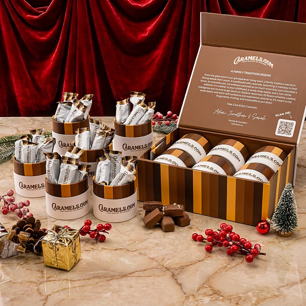 Chocolate Collection - 6 Tube Sampler Gift Box